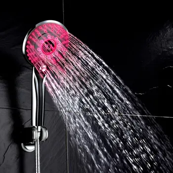 LED Sprcha Hlavu Digitálne Ovládanie Teploty Sprcha Postrekovač Striekanie Režim pre Úsporu Vody, Sprchový Filter chuveiro