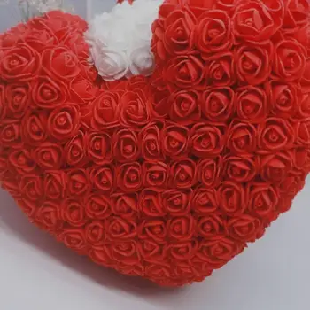 Ruže Kvet 10 palcov macko Ideálny Jedinečné Darčeky Pre Milovníkov-Darček Na Výročie Vianočné Ozdoby