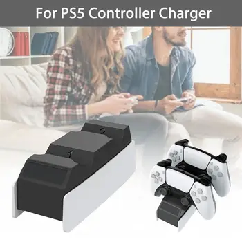 PS5 Dual USB Zvládnuť Rýchlo, 5V Nabíjací Dok Stanica Stánok Nabíjačka Pre Play Station 5 Najnovšie PS5 Herný ovládač Ovládač Joypad