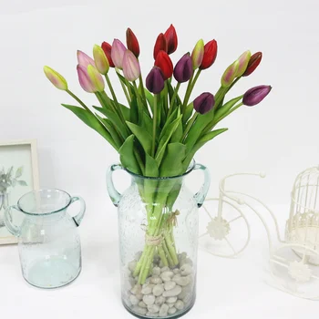 JAROWN Simulácie Reálnych Hmatové Tulipán Umelé Vysoko Kvalitné Latexové Tulipán Kytice Flores Pre Svadobné Dekorácie Domova