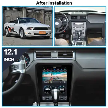 AOTSR Android 9.0 Tesla štýl Vertikálne obrazovke PX6 Auta GPS Navigácie Prehrávač Pre Ford Mustang 2010-Multimediálne rádio CARPLAY