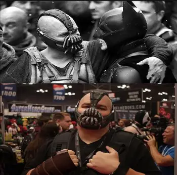 Prvotriedne Latex Bane Masky Batman Film Maska Cosplay Rekvizity Dark Knight Latexové Masky na Halloween Party Cosplay