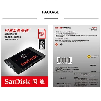 Sandisk Internej jednotky ssd (Solid State Drive) Ultra 3D SSD 250GB 500GB 2.5 palcový SATA III pevný disk Pevný Disk HD SSD Notebook PC 1 TB