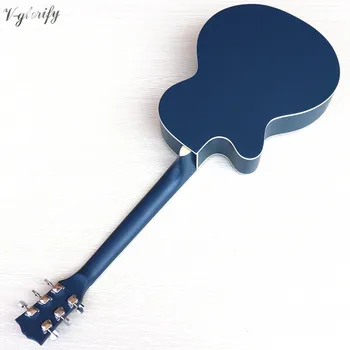 39 palca modrý plné telo lipa akustické elektrická gitara 6 string folková gitara