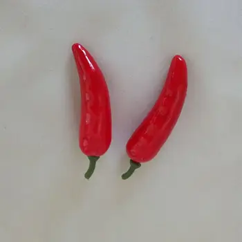 100ks Realistické Realisticky Umelé Červené Korenie Hot Chili Simulácia Falošné Zeleninou Domácej Strany Kuchyňa Dekorácie