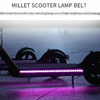 LED Pásy Baterka Bar Lampa Svetlo Pre Xiao Mijia M365 Elektrický Skúter Skateboard Noc Cyklistické Bezpečnosti Dekoratívne Svetlo