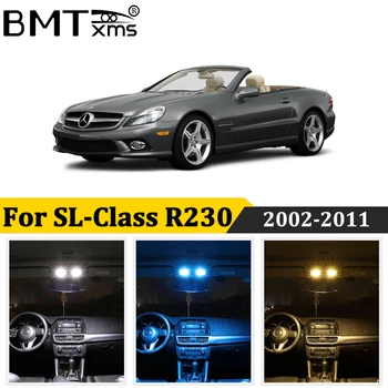 BMTxms 17Pcs Auto Interiérové LED Stropné Svetlo Kit Canbus Na Mercedes Benz triedy SL R230 SL500 SL600 SL55 AMG 2002-2011 Auto Lampa