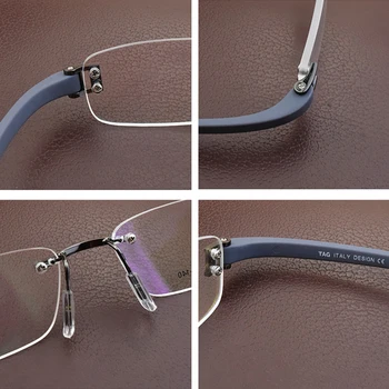 2020 Značky okuliare bez obrúčok Vintage krátkozrakosť okuliare rám TR90 počítač Retro okuliare, rám optickej ženy muži oculos de grau