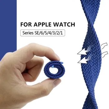 Nylon Elastické Apple Hodinky Remienok Pre Apple iwatch 6/5/4/3/2/1/SE Apple Hodinky Kapela 38 mm 40 mm 42mm 44 mm