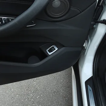 Pre BMW X1 F48 2016-2019 ABS Matný Chróm Interiéru Chvost Dvere Prepínač Rám Tlačidlo Krytu Auto Príslušenstvo Pre BMW X2 F47 2018 2019