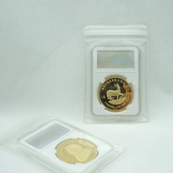 1967 Krugerrand 1OZ rýdze Zlato Replika Južná Afrika Replika Mince Paul Kruger Kovové Pamätné Mince s PCCB prípade PVC Taška