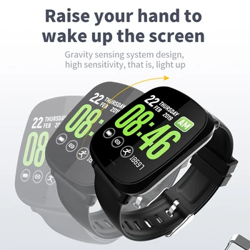 Vodotesný IP67 smart hodinky A8 instant heart rate krvný tlak spánku monitorovanie sledovať športové náramok poslať priateľom