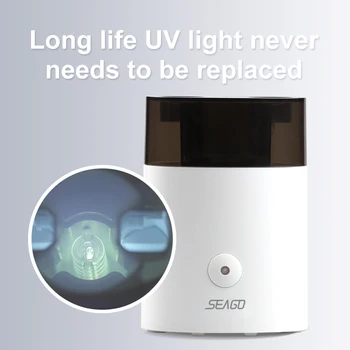 SEAGO 2 v 1 UV Elektrické Sonická zubná Kefka Sterilizátor Sanitizer Zubná kefka Antibacteria Ultrafialové Držiteľ Box pre Pár Milenca