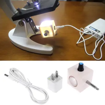 USB, Biele LED Svetlo, Osvetlenie Spodnej Svetlo Lampy Zdroj Biologický Mikroskop Nastaviteľné Svetlá 63HF