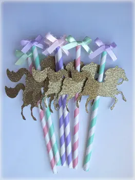 Lesk kolotoč kôň tortu mulčovače rodovej odhaliť karneval narodeniny cupcake mulčovače, krst, Krstiny strany prstencového tipov