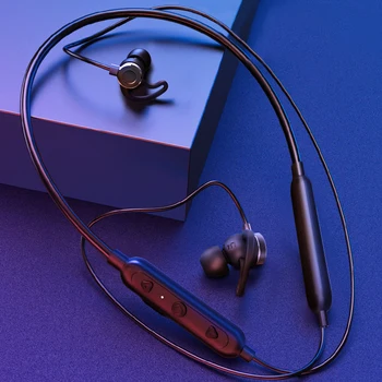 GENAI Bezdrôtové Bluetooth Slúchadlá s MIKROFÓNOM Magnetické Neckband Bluetooth Headset Nepremokavé Športové Herné Slúchadlá Stereo konektor pre Slúchadlá