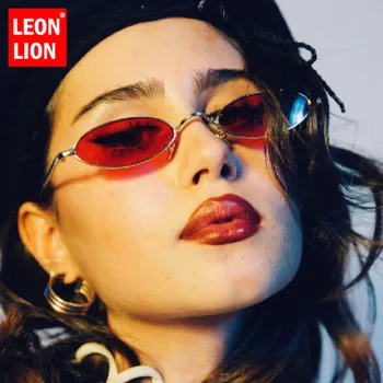 LeonLion 2021 Malé Oválne Ženy Slnečné Okuliare Značky Dizajnér Okuliare Ženy Retro Okuliare Pre Ženy/Mužov Oculos De Sol Feminino