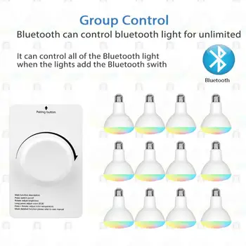 Radič Bránou Tuya Smart Home Bluetooth Žiarovka Na Diaľkové Ovládanie Podporu Prepínač Ovládania Jasu Prepnúť Farbu, Smart Remote