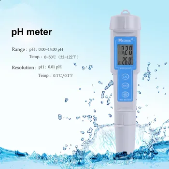 Nepremokavé CT-6023 Digitálny PH Tester Pero-typ Vody Hodnota PH Test Meter Prenosný PH Tester Monitor Detektor 0.00-14.00 pH