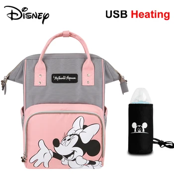 Originál Disney plienkové Mickey Mouse Vodotesný Batoh Detská Taška pre Mamičky na Materskej Starostlivosti o Dieťa Maminku Nappy Taška Cestovná Taška