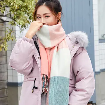Šátek Žena Zimné kórejská verzia študent deň oddelenie koberčeky hrubé šatkou dual univerzálny super dlhé teplý šál jeseň winte