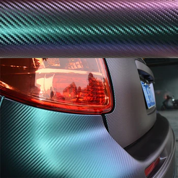 Chameleon 3D Carbon Fiber Vinyl Auto Baliace Fólie z Uhlíkových Vlákien Auto Dekorácie-Nálepky Mnoho Farieb Možnosť Auto Styling Dekorácie