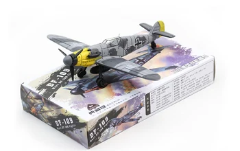1PCS 1:48 Svetovej Vojny nemeckých Model B-109 4D Plastové Zostaviť Lietadlá Vojenské Budovy Model Hračky Pre Deti