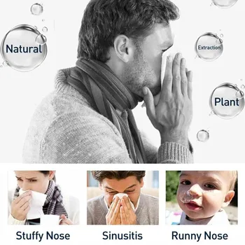 1pc Pociťuje Svrbenie Masť Účinne Zmierniť zdurenie Nosovej sliznice výtok z Nosa, Kýchanie Nádchy A Nosovej Kyslíka Zdravotnej Starostlivosti