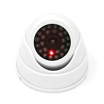 Vonkajší KAMEROVÝ Falošné Simulácia Figuríny Fotoaparát Home monitoring Zabezpečenia Mini Dome Kamera Blikajúce LED Svetlo Falošné Kamery Čierna