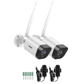 ANNKE 2/4PCS FHD 1080P IP Wi-Fi H. 265 Video kamerový monitorovací Systém odolný proti Poveternostným vplyvom Kamery 100 stôp Nočné Videnie S Inteligentný IR P2P
