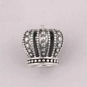 Autentické S925 Perličiek DIY Šperky Kráľovskej Koruny Kúzlo fit Lady Náramok Náramok