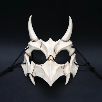 Halloween Živice Maska Dragon Boh Maska Biela Lebka Strašidelné Pol Masky Na Halloween Rekvizity Halloween Party Cosplay Rekvizity