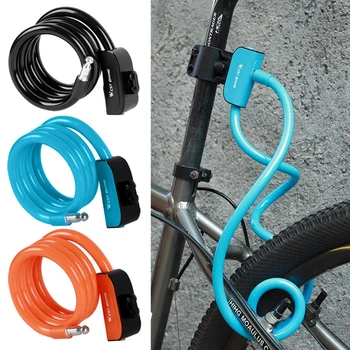 ZÁPAD CYKLISTIKA 1,2 M požičovňa ocele Zámok PVC kábel anti-theft na koni zámok prenosné predĺžil bold horský bicykel zariadenia bike Zamky