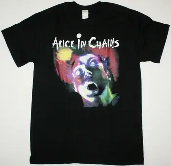 Alice In Chains Facelift Čierne Tričko Alernative Grunge Layne Staley Sleze