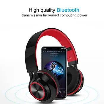 Bezdrôtové Slúchadlá Bluetooth Headset Skladacie Slúchadlá Nastaviteľné Slúchadlá S Mikrofónom Pre Telefón, Pc Lattop Mp3, TV Tablet