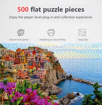 Jigsaw Puzzle Sada 500 Kusov Rôznych Krajiny Modely obrazová Skladačka Vzdelávacie Hračky pre Deti Children 's Hry Vianočný Darček