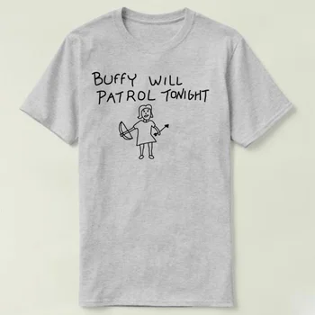 Buffy Sa Hliadky Dnes DIY Tričko Krátky Rukáv Bavlna T-shirt Ženy unisex móda grafické kawaii harajuku topy grunge umenie tričko
