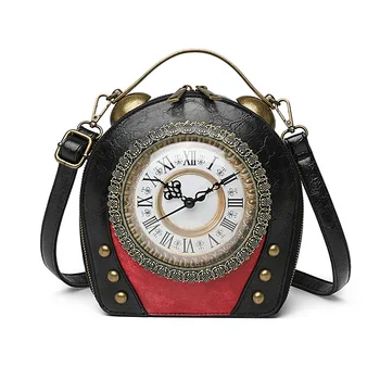 Nový štýl žena taška retro prenosných obaloch Č. 5 batérie pochôdzny hodiny žena taška môže byť rameno messenger PU taška