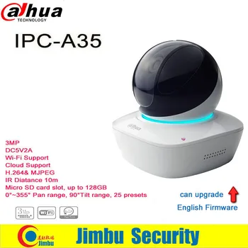 Dahua 3MP, wifi IP PT Fotoaparát IPC-A35 IR10m podporu Cloud s Micro SD kartu až do 128 GB COMS cctv krytý CCTV kamery