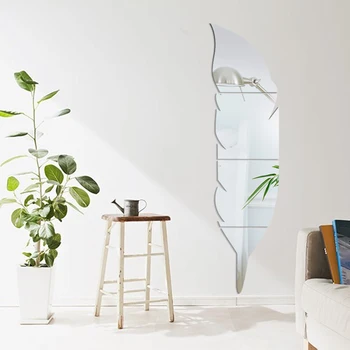 Pierko Crystal Akryl Zrkadlo Dekoratívne Nálepky 3D Stenu-Nálepky na Stenu Odtlačkový Domov Decol Domáce Dekorácie Kúpeľňa so Sprchou Izba