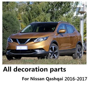 Pre Nissan Qashqai 2016 2017 2018 Top Predaj Auto Detektor ABS Chrome Kryt Výbava Späť Chvost Zadné Svetlo na Čítanie Rám Časti 4pcs
