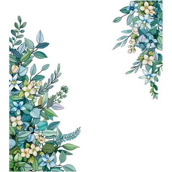 [shijuekongjian] Zelená Rastlina Listy Samolepky na Stenu DIY Kvety Stenu pre Obývacia Izba Kuchyňa Domáce Dekorácie Príslušenstvo