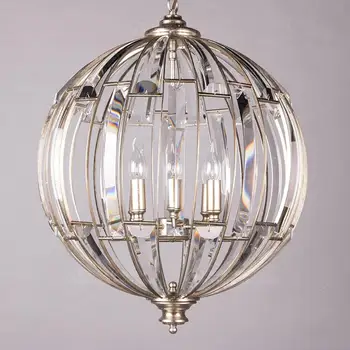 Vintage svete, krištáľovo prívesok osvetlenie starožitné strieborné listy lampy ocele dia55 height70cm 1,5 m reťaze nastaviteľné zmontované balenie