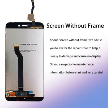 Originálne LCD+Rám Pre Xiao Redmi 5A LCD Displej Náhrada Za Redmi 5A Obrazovke Digiziter Montáž AAA Kvality