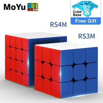 2020 MoYu RS4 M Magnetické 4x4x4 Magic Cube MF4RS4 M 4x4 Magico Cubo RS3M Magnetické Cube 4*4 Rýchlosti, Puzzle, Hračky pre Deti,