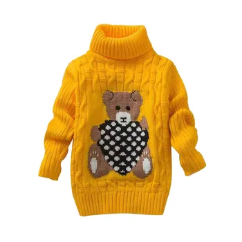 Batoľa, dieťa, dievča, chlapec spadajú zimné oblečenie, sveter 2020 dieťa, chlapec, dievča deti kawaii roztomilý medveď pletený sveter oblečenie pre baby girl