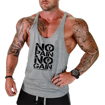 Značka kulturistike stringer tank top mužov musculation vesta telocvične oblečenia a fitness mužov tielko pevné nádrž prázdna tričko