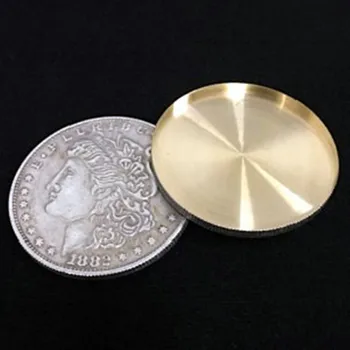 Plechová Škrupina +2 Palming Magická Sada Mincí Mince Zobrazujú Triky Mince Magic Rekvizity Pre Fáze Magic Hry Úžasné
