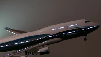 Nové akciové 1:150 Rozsahu Airplane1:150 B747 Boeing 747-400 Rovine Model Replika Živice 47 cm Dlhé Diecast Modelu Lietadla So svetlom