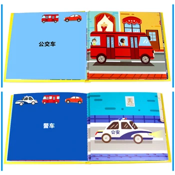 Detí Raného Vzdelávania Otvor 3D Flip Book 6 Zväzkov Osvietenie A Poznanie Obrázkové Knihy, Puzzle Hry Libros Livros Livres